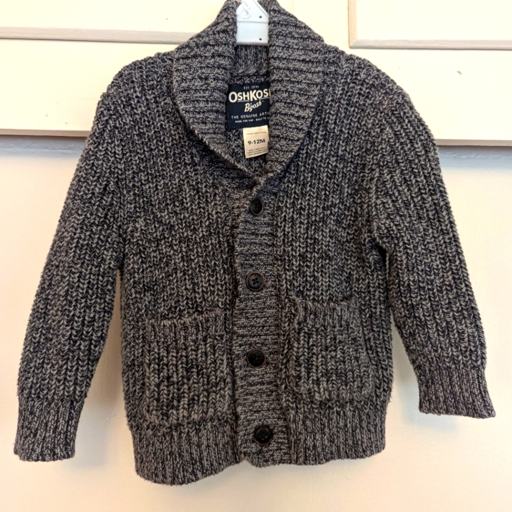 OshKosh Knit cardigan Long sleeves grey